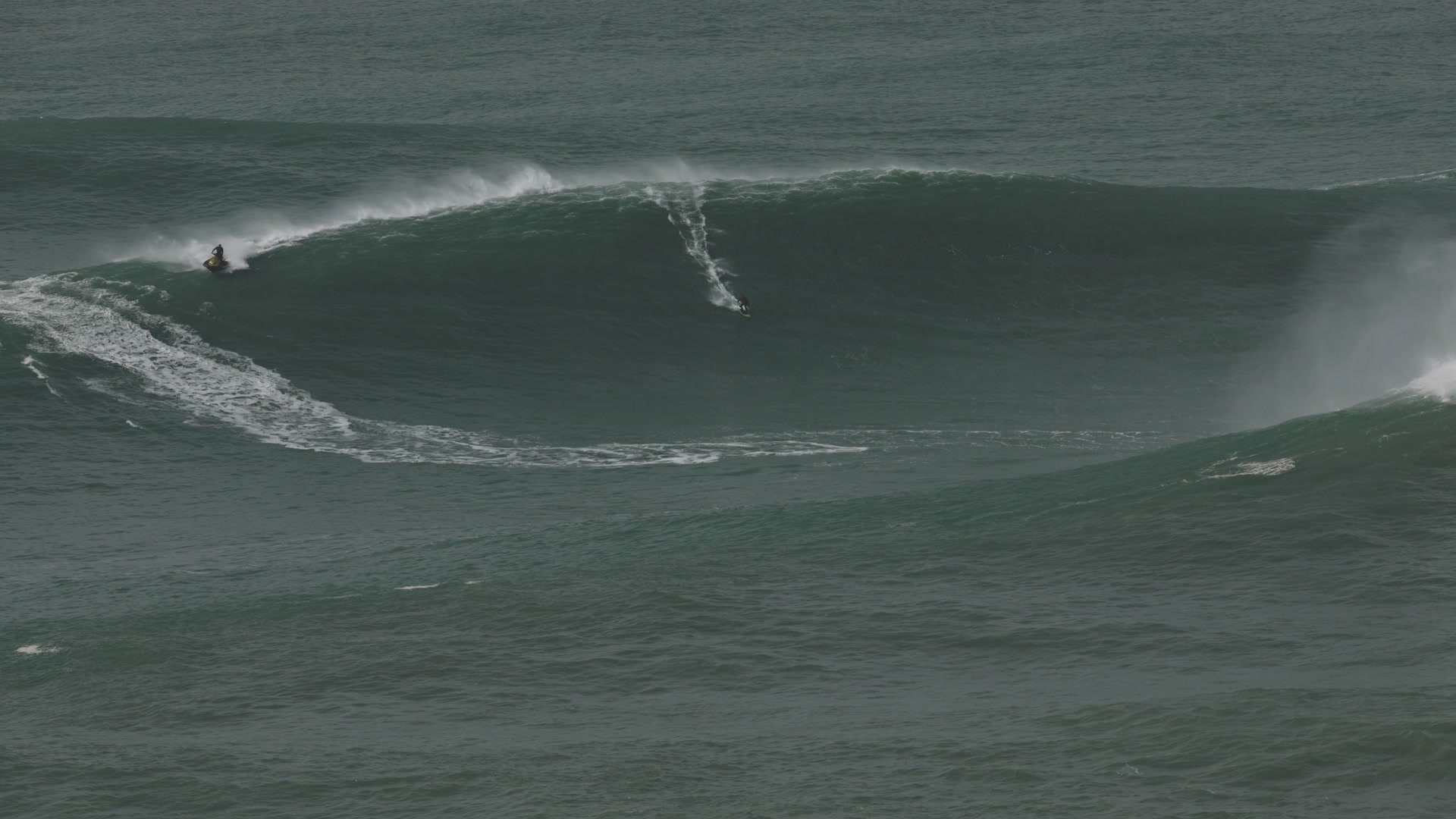 Big-wave surfing