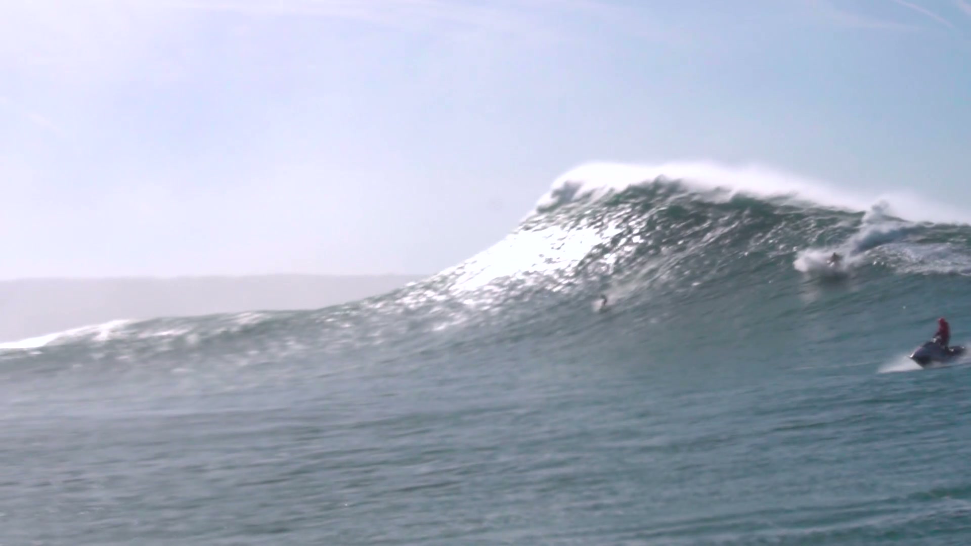 Right-hand big wave